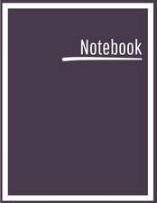 Notebook: College Ruled, Lined, Notebook for School, Work, 1 Subject, Gray Magenta, Soft Cover