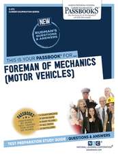 National Learning Corporation: Foreman of Mechanics (Motor V