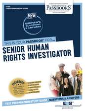 Senior Human Rights Investigator (C-1417): Passbooks Study Guide Volume 1417