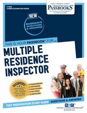 Multiple Residence Inspector (C-2842): Passbooks Study Guide Volume 2842