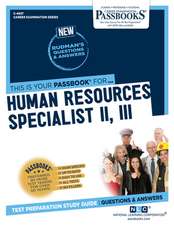 Human Resources Specialist II, III (C-4937): Passbooks Study Guide Volume 4937