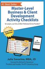 Master-Level Business & Client Development Activity Checklists - Set 1: For Lawyers, Law Firms, and Other Professional Services Providers