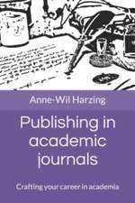 Publishing in academic journals