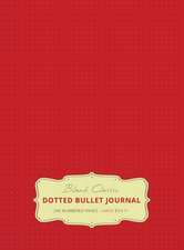 Large 8.5 x 11 Dotted Bullet Journal (Red #3) Hardcover - 245 Numbered Pages