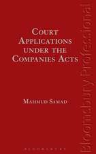 Court Applications Under the Companies Acts