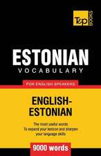 Estonian Vocabulary for English Speakers - 9000 Words: Transcription - IPA