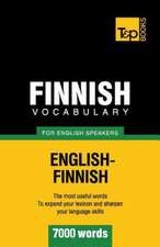 Finnish Vocabulary for English Speakers - 7000 Words: Transcription - IPA