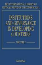 Institutions and Governance in Developing Countries