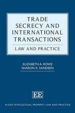 Trade Secrecy and International Transactions – Law and Practice