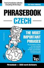 English-Czech Phrasebook and 3000-Word Topical Vocabulary