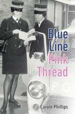 Blue Line- Pink Thread