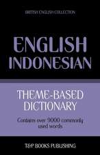 Theme-Based Dictionary British English-Indonesian - 9000 Words