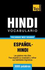 Vocabulario Espanol-Hindi - 3000 Palabras Mas Usadas