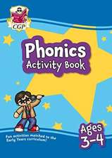 New Phonics Home Learning Activity Book for Ages 3-4