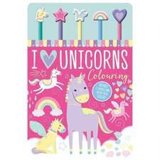 I Love Unicorns Colouring