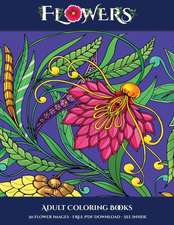 Adult Coloring Books (Flowers)