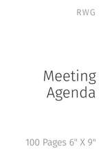 Meeting Agenda