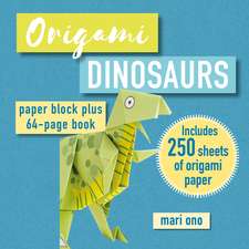 Origami Dinosaurs: Paper block plus 64-page book