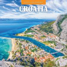 Croatia 2025 Square Wall Calendar