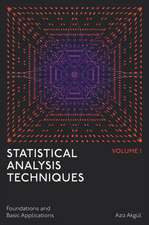 Statistical Analysis Techniques, Volume 1