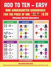 Preschool Addition Worksheets ((Add to Ten - Easy)