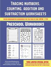 Preschool Workbooks (Tracing numbers, counting, addition and subtraction)