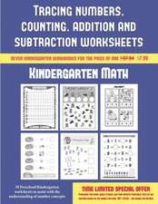 Kindergarten Math (Tracing numbers, counting, addition and subtraction)