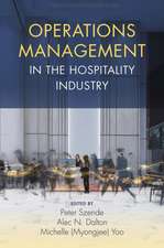 Operations Management in the Hospitality Industry