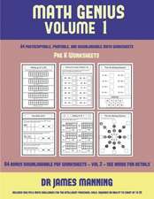 Pre K Worksheets (Math Genius Vol 1)