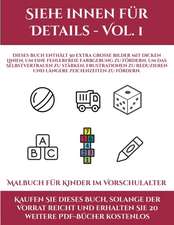 Malbuch für Kinder im Vorschulalter (Siehe innen für Details - Vol. 1)