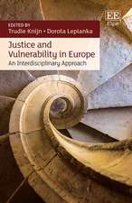 Justice and Vulnerability in Europe – An Interdisciplinary Approach