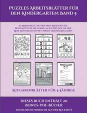 Aufgabenblätter für 4-Jährige (Puzzles Arbeitsblätter für den Kindergarten