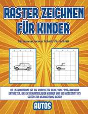 Skizzieren lernen Schritt für Schritt (Raster zeichnen für Kinder - Autos)