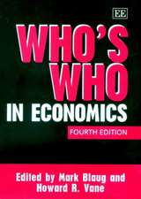 Who′s Who in Economics, Fourth Edition