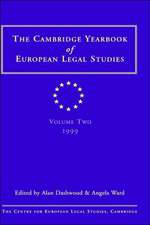 Cambridge Yearbook of European Legal Studies Vol 2, 1999