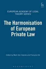 The Harmonisation of European Private Law