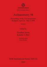 Archaeometry 98, Volume I