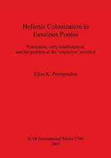 Hellenic Colonization in Euxeinos Pontos