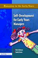 Self Development for Early Years Managers