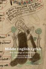 Middle English Lyrics – New Readings of Short Poems