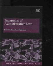 Economics of Administrative Law