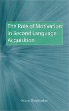 The Role of Motivation in Second Language Acquisition