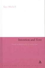 Intention and Text: Towards an Intentionality of Literary Form