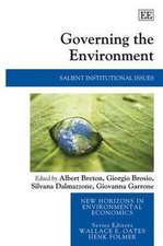 Governing the Environment – Salient Institutional Issues