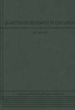 Quantitative Research in Education