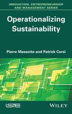 Operationalizing Sustainability