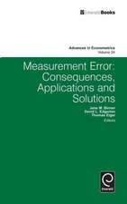 Measurement Error – Consequences, Applications and Solutions