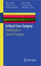 Critical Care Surgery: Handbooks in General Surgery