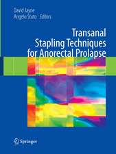 Transanal Stapling Techniques for Anorectal Prolapse