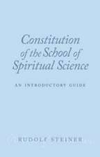 Constitution of the School of Spiritual Science